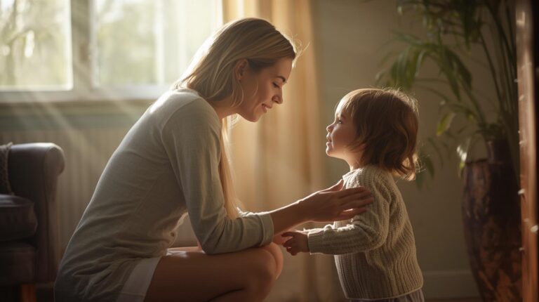 parent helping child build confidence through emotional support